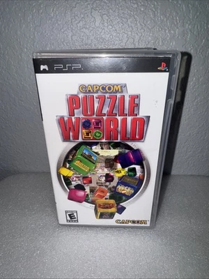 Capcom Puzzle World (Sony PlayStation PSP, 2007) Case Cover Art Only No Game - Image 1 of 3