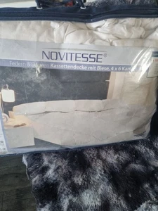 NOVITESSE Kassetten-Federbett 155x220 cm |Winterdecke |Baumwolle | Daunen - Bild 1 von 3