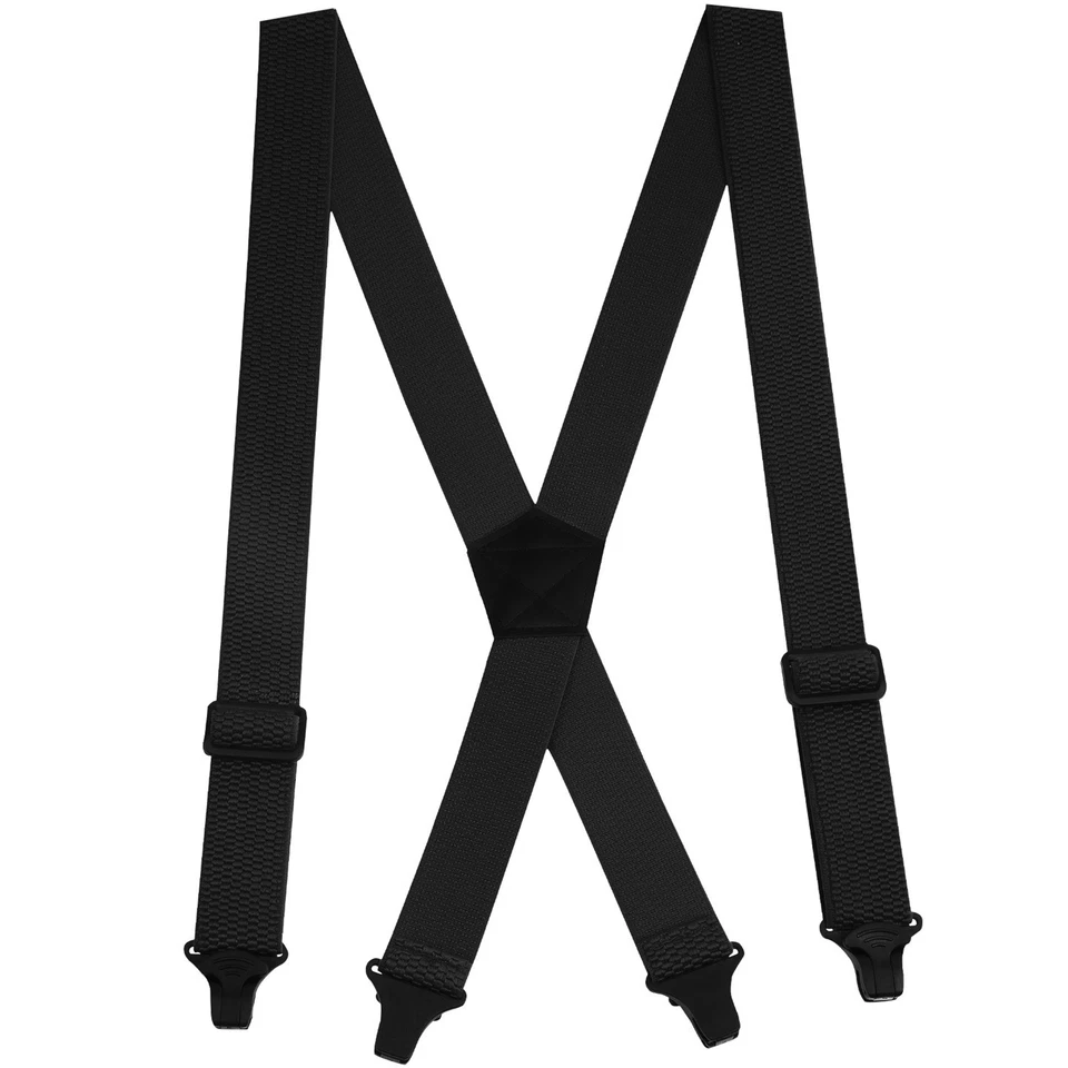Buyless Fashion Heavy Duty Suspender Men - 48" Adjustable Strap 1 1/2"" -X Back - Image 1 of 4