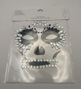 NEU Gesicht Schmuck Aufkleber vom Icing Festival, Halloween Party - Bild 1 von 2