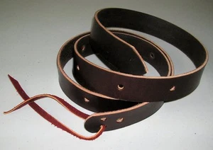 Correas de cincha para silla de montar Western de 6 pies, hechas en EE. UU., MARRÓN ACEITE OSCURO cuero de grano completo - Imagen 1 de 2