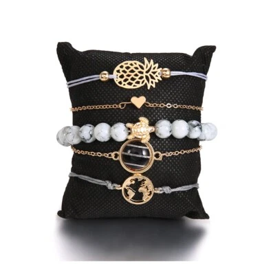 Damen Natürlicher Stein Lava Heilungs Chakra Röhrenarmband Bangle Schmuck - Bild 1 von 3