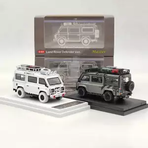 Master 1:64 Land Rover Defender 110 Van Camp Metal Diecast Toys Car Models Gifts - Picture 1 of 15