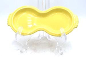Fiesta Ware Yellow Figure 8 Plate for Sugar Creamer Replace Ceramic Dish Peanut - Picture 1 of 4
