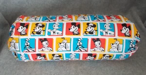 Funda de almohada hecha a mano Disney Mickey Minnie Mouse reforzada cuello rollo cilindro - Imagen 1 de 5