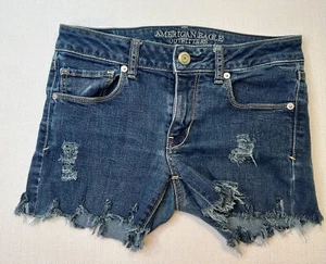 American Eagle Skinny Super Stretch 6 dunkle Denim-Shorts - Bild 1 von 3