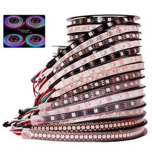 5M WS2812B Individual Addressable RGB LED Strip light 5V 5050 30LEDs 60LEDs/m - Picture 1 of 10