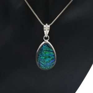 Australischer Triole Opal Edelstein 925 Sterlingsilber Handmade Anhänger EP-22 - Bild 1 von 6
