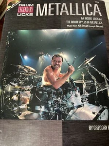 Metallica Drum Legendary Licks Songbook Sheet Music SEE FULL LIST With CD - Picture 1 of 5