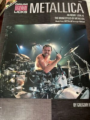 Metallica Drum Legendary Licks Songbook Sheet Music SEE FULL LIST With CD - Image 1 of 4
