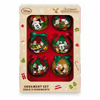 Disney Mickey Mouse & Friends 6-piece Ball Sketchbook Ornament Set for Christmas