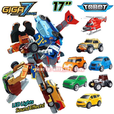 Tobot X Y Z D V K T Combiner Robot GIGA 7 Figure Integration Boy Toy Car Vehicle Cover
