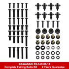 Aftermarket Fit For 06-10 Kawasaki Zx-14R Complete Fairing Bodywork Screws Kit