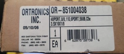 Ortronics OR-851004038 Patch Panel - Image 1 of 4