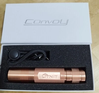 Linterna Convoy S2+ fabricada en cobre copper flashlight Litnit led SFT40 - Imagen 1 de 4