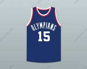 Camiseta deportiva de baloncesto PERSONALIZADA Alex Groza 15 Olympians 1 costura S-6XL - Imagen 1 de 3
