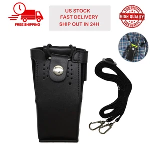 Etui z twardej skóry Uchwyt do przenoszenia Kabura do radia GP340 HT750 GP328 MTX900 - Zdjęcie 1 z 7