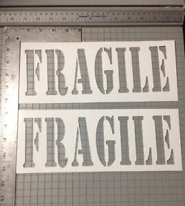 Fragile Street Art Stencil Large 3 pack