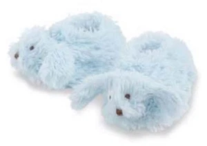 INFANT BOYS BLUE PLUSH MUD PIE PUPPY BOOTIES SIZE 0-12 MO - Picture 1 of 1