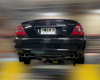 Pair Exhaust Muffler Pipe Tips For Mercedes Benz W211 E Class 2002-2008 e500 3.5 - Image 1 of 4