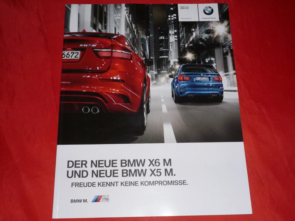 BMW X5 M E70 + X6 M E71 Folleto Folleto Depliant de 2010 Foto 1 de 1