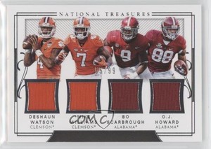 2018 National Treasures Collegiate /99 Deshaun Watson Mike Williams Rookie RC