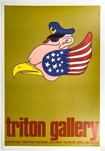 1969 Original Theater Poster Supercop Triton::Vittorio Fiorucci - Picture 1 of 3