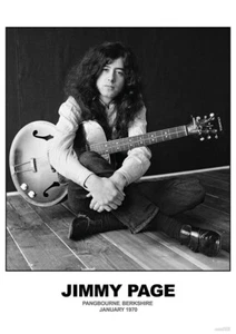 Poster LED ZEPPELIN - Jimmy Page Guitar 1970 Berkshire ca60x85cm 15531 - Bild 1 von 1
