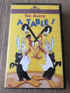 CASSETTE VIDÉO VHS TEX AVERY À TABLE !FRANÇAIS RARE - Picture 1 of 3