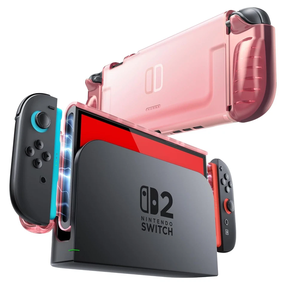 Mumba Clear Case for Nintendo Switch 2 2025, Crystal Protective Clear Grip Cover - Image 1 of 4
