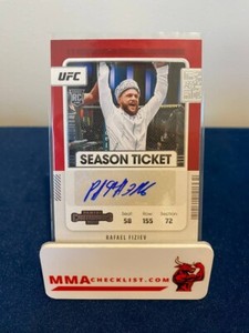Rafael Fiziev 2022 Contenders RED Season Ticket Auto Rookie Autograph RC