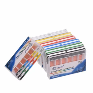 200 Pcs Dental Endo Absorbent Paper Points Root Canal 0.02 Tapered 15-40# Cotton - Picture 1 of 44