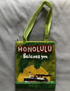 NEW United Colors Of Benetton Honolulu Relaxes You Beaded Handbag/Purse NWOT - Picture 1 of 4