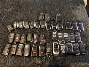 Car Key Fob Lot 40 Key Fobs Toyota, Mazda, Subaru, Honda, Etc Smart Keys - Picture 1 of 12