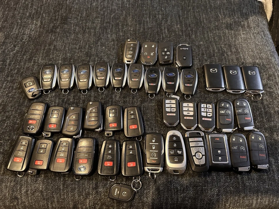Car Key Fob Lot 40 Key Fobs Toyota, Mazda, Subaru, Honda, Etc Smart Keys - Image 1 of 4