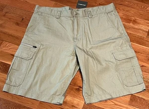 Neu mit Etikett Eddie Bauer Herrenshorts Größe 35 khaki beige Cargoshorts Outdoor Utility neu - Bild 1 von 9