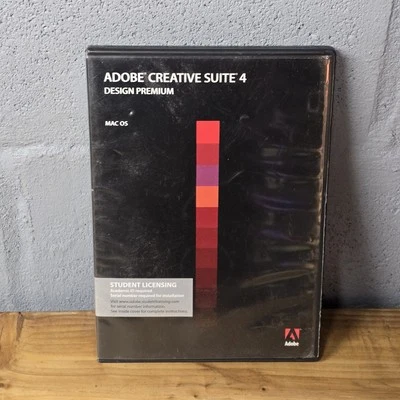 Adobe Creative Suite 4 CS4 Design Premium Mac OS  Student Version WITH Serial #  - Image 1 of 4