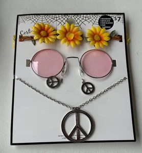 Wal-Mart Brand Halloween Costume Jewelry & Glasses Set (New In Package) - Picture 1 of 7
