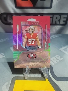 2024 Contenders Hall Pass #21 Nick Bosa 49ers Silber - Bild 1 von 2