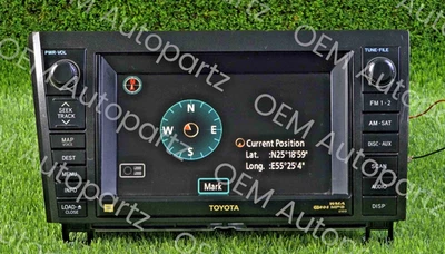 Toyota SEQUOIA 2007-2009 JBL Navegación Display Unidad 86120-0c230 Fabricante Original Usado Foto 1 de 4