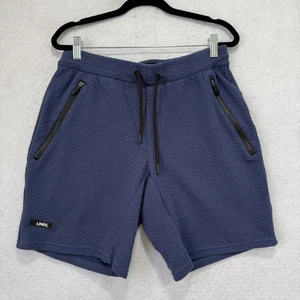 UNRL Shorts Mens Medium Blue Legacy Zip Pockets Drawstring Athletic Comfort - Picture 1 of 11