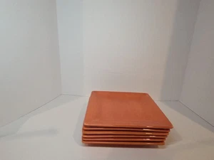 Set of 6 Corsica Home Tabletops Gallery Orange 8.25" Square - Picture 1 of 3