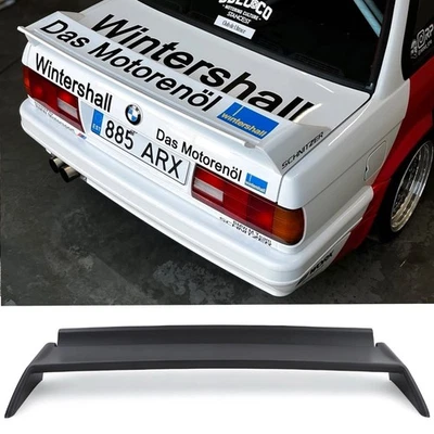 Alerón trasero para maletero BMW E30 M3 Evo 83-93 + aleta de correa de plástico ABS 325is 325ix Foto 1 de 4