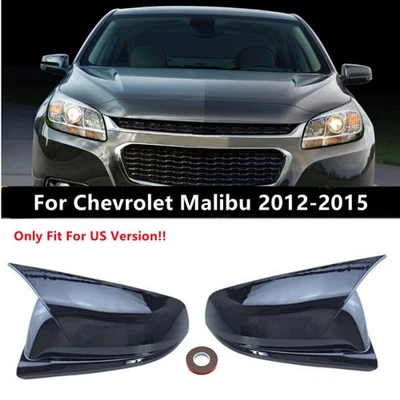 Cubierta de espejo retrovisor OX bocina negra brillante para Chevrolet Malibu 2012-2015 Foto 1 de 4