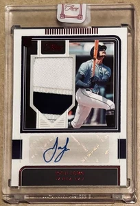 2022 Panini Three and Two - Josh Lowe (RC) Auto #'d 1/3 Red Foil Patch Auto #110 - Picture 1 of 3