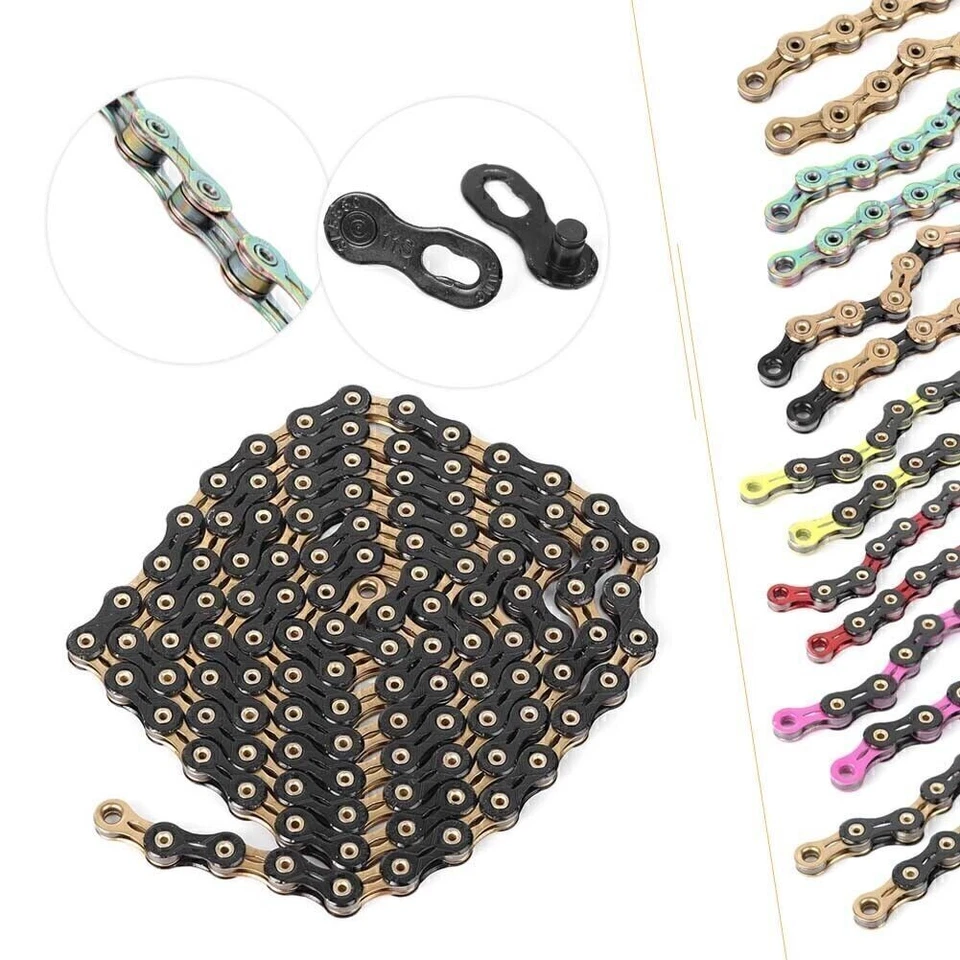 Bicycle SUMC 11 Speed Chain Diamond Full Hollow MTB Bike 116L 11/22/33s - Imagen 1 de 1