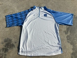Jordan On-Field ELITE Dri-Fit North Carolina UNC Teer Heels blau 1/4 Reißverschluss Large - Bild 1 von 7
