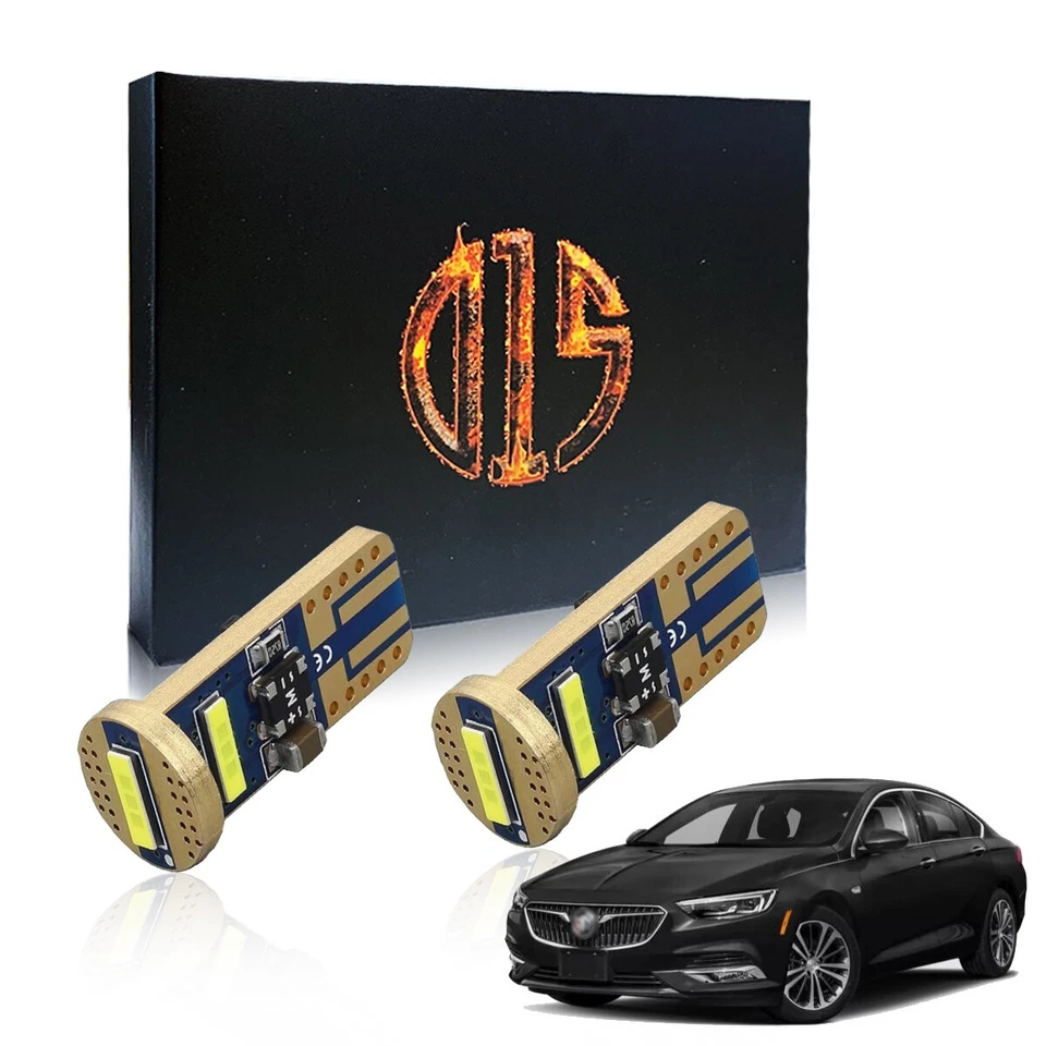 2 X Bombilla LED blanca T10 194 W5W matrícula para Buick Regal 2011-2017 Foto 1 de 4