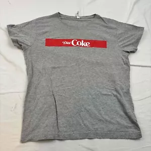 LAT Unisex Diet Coke Graphic Tshirt Gray Short Sleeve Crew Neck XL - Picture 1 of 9