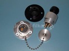 Set 2-polige Steckdose nach DIN 14690, Tülle und Stecker. Feuerwehr, THW BW DRK